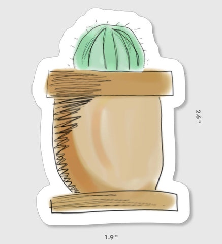 Baby Barrel Cactus sticker