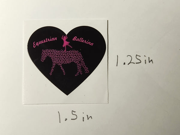 Equestrian Ballerina Toddler sticker