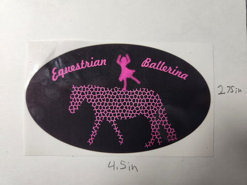 Equestrian Ballerina Toddler sticker